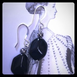 Onyx Fishnet Earrings